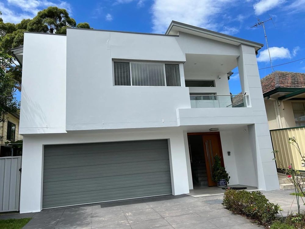 Modern home with freshly painted render and trims